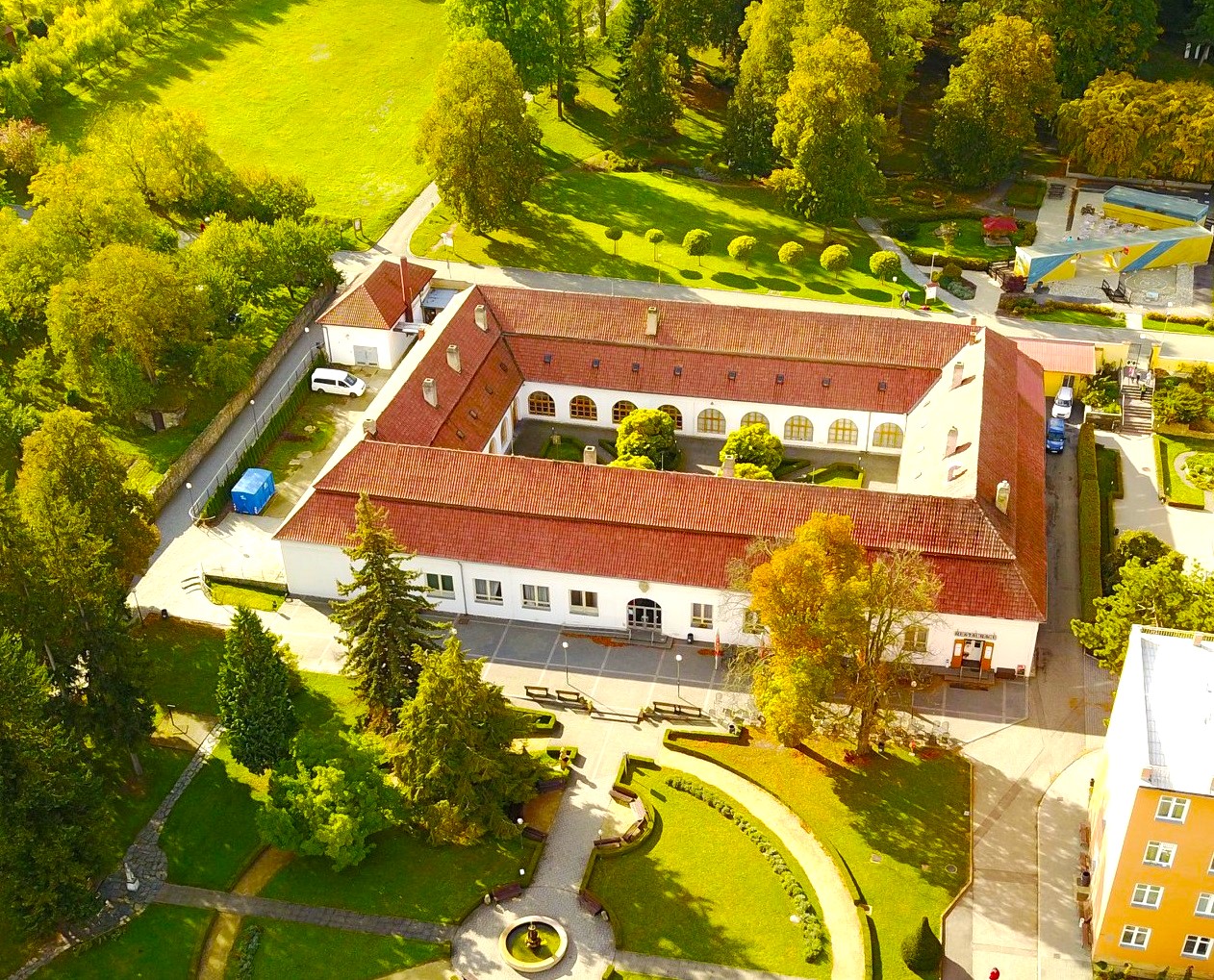 The rekonstruction of the Slatinice Spa building